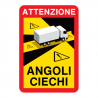 Adesivi per Punti Ciechi dei Camion - Attention Angles Morts / Angolo Morto / Angolo Cieco