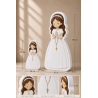 BAMBINA BRUNA PER COMUNIONE