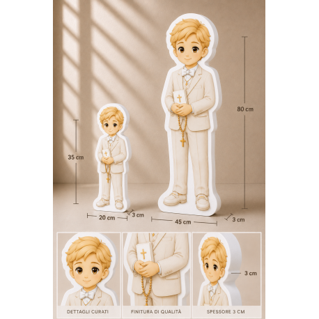 BAMBINO BIONDO PER COMUNIONE