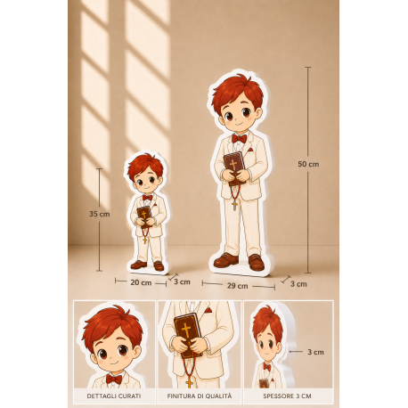 BAMBINA ROSSA PER COMUNIONE