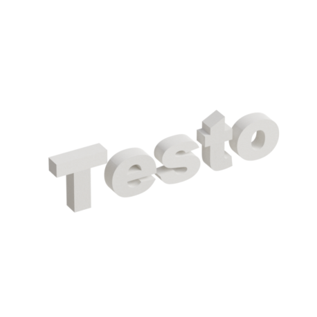 Scritta in polistirolo, font personalizzato