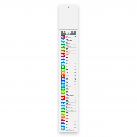 Calendari Olandesi - Block Slim